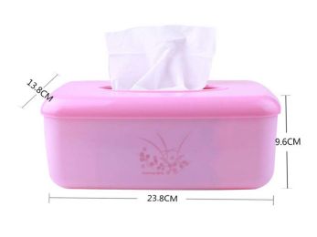 Elegant Rectangle Tissue Box Paper Holder Tissue Holders,Pink