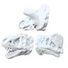 3 Pcs Resin Simulation Dinosaur Funny Drawer Handle Knobs for Bedroom Kitchen Bathroom, White