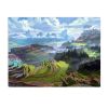 Terraced Field Bedroom Tapestry Landscape Background Cloth Bedside Wall Hanging Cloth Room Decoration Tapestry, 43x59 inch