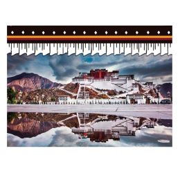 The Potala Palace Wall Hanging Backdrop Bedroom Living Room Wall Tibetan Tapestry Apartment Decorative Wall Art Cloth,59x51 inch