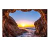 Nature Cave Wall Tapestry Beach Landscape Decorative Tapestry Bedroom Hotel Restaurant Backdrop, 51x70 inch