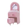 Pink Velvet Mini Jewelry Box Storage Organizer Lace Princess Dresser Furniture Shape Jewelry Holder