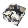 Dark Blue Retro Chinese Style Jewelry Gift Box Crane Jewelry Storage Organizer Box Bracelet Jewelry Box