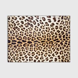 Sexy Wild Yellow-Brown Leopard Print Living Room Bedroom Bedside Carpet