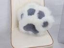 Fluffy Bedroom LivingRoom Decorative Faux Fur Paw shaped cushion Gray Paw pillow