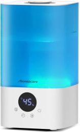 Aromacare Humidifiers for Bedroom, 2.5L Cool Mist Air Humidifier with Essential Oil Diffuser, Small Ultrasonic Top Fill Humidifier for Baby Kids Plant