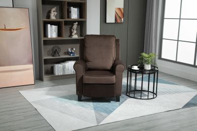 [Only for Pickup] 32.75'' Wide Velvet Manual Wing Chair Recliner, 2 Colors Available