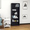 Wood Bookcase with 6 Shelf Bookshelf, Book Collection Cabinet and Book Display Shelves 6 Tiers,Tall Organizer Book Case Storage Bookshelf for Living R