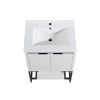 24" Freestanding Bathroom Vanity With Two Soft Closing Doors And One Shelf Include Basin Top