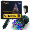 LinkedSparx Indoor String Lights, 54.9ft 210 LED App-Controlled LED Christmas Lights with Music Sync for Xmas Tree, Wedding Party Halloween Holidays H