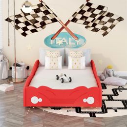 Twin Size Car-Shaped Platform Bed