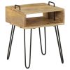 Bedside Table Solid Mango Wood 15.7"x13.4"x18.5"