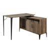 Zakwani Writing Desk, Rustic Oak & Black Finish RT