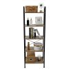 5 Tiers Industrial Ladder Shelf,Bookshelf, Storage Rack Shelf for Office, Bathroom, Living Room RT