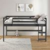 Lara Twin Loft Bed, Gray Finish