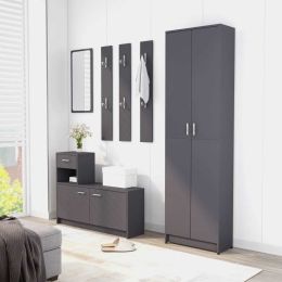 Hallway Unit Gray 39.4"x9.8"x30.1" Chipboard