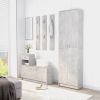 Hallway Unit Concrete Gray 39.4"x9.8"x30.1" Chipboard