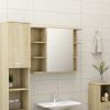 Bathroom Mirror Cabinet Sonoma Oak 31.5"x8.1"x25.2" Chipboard