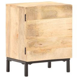 Bedside Cabinet 15.7"x11.8"x20.1" Solid Mango Wood