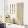 Hallway Furniture Set Sonoma Oak Chipboard