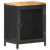 Bedside Cabinet 15.7"x11.8"x20.9" Solid Rough Mango Wood