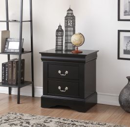 Louis Philippe III Nightstand in Black