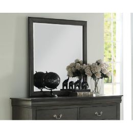 Louis Philippe Mirror in Dark Gray  YJ