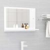 Bathroom Mirror White 23.6"x4.1"x14.6" Chipboard