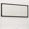 Bathroom Mirror Black 31.5"x0.6"x14.6" Chipboard