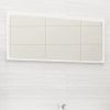 Bathroom Mirror White 31.5"x0.6"x14.6" Chipboard