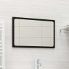 Bathroom Mirror Black 23.6"x0.6"x14.6" Chipboard