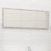 Bathroom Mirror Concrete Gray 35.4"x0.6"x14.6" Chipboard