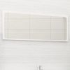 Bathroom Mirror White 35.4"x0.6"x14.6" Chipboard