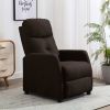 Recliner Dark Brown Fabric