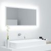 LED Bathroom Mirror White 35.4"x3.3"x14.6" Chipboard