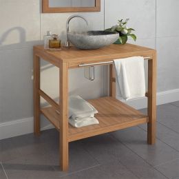 Bathroom Vanity Cabinet Solid Teak 29.1"x17.7"x29.5"