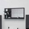 Bathroom Mirror Gray 35.4"x4.1"x17.7" Chipboard