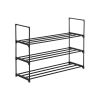 3 Tiers Shoe Rack Shoe Tower Shelf Storage Organizer For Bedroom, Entryway, Hallway, and Closet Black Color--YS