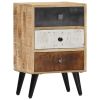 Bedside Cabinet 15.7"x11.8"x23.6" Solid Mango Wood