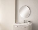 Aluminum Frame Wall-Mounted Round Mirror-Silver(Only Support Pickup)