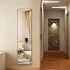 47x12 inch Full Length Mirror with Hanging Hooks for Door Wall Mounted Decoration Floor Dressing Mirror Full Body Mirror for Bedroom Living Room Bathr