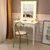 FCH Generous Mirror Single Pumping Foot With Bulb Warmer Dressing Table White--YS