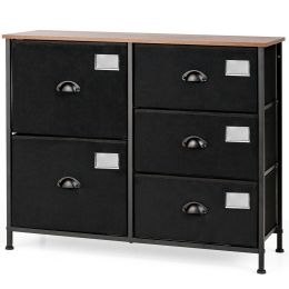 5-Drawer Storage Dresser for Bedroom and Entryway Cabinets