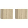 Bedside Cabinets 2 pcs Sonoma Oak 12"x11.8"x11.8" Chipboard