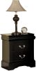 Louis Philippe III Nightstand in Black