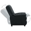 Electric Recliner Dark Gray Fabric