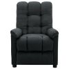 Electric Recliner Dark Gray Fabric