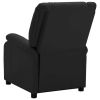 Electric TV Armchair Black Faux Leather