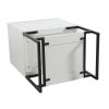 24" Freestanding Bathroom Vanity With Two Soft Closing Doors And One Shelf Include Basin Top