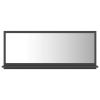 Bathroom Mirror Gray 35.4"x4.1"x14.6" Chipboard